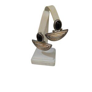 Vintage 80s Resin Pierced Earrings (A7980)